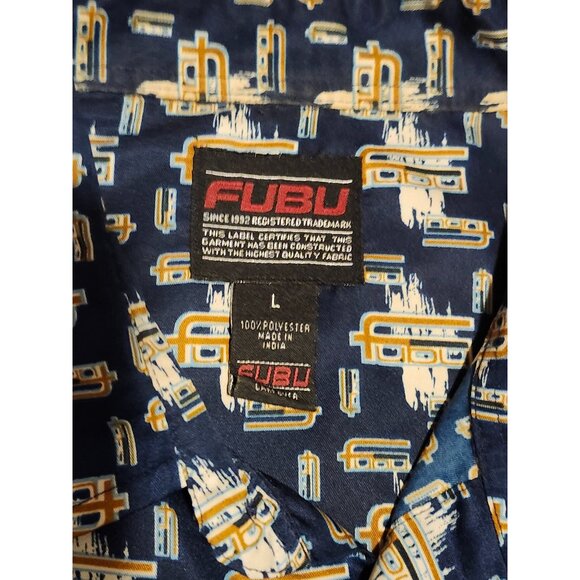 Vintage Fubu Men's Short Sleeve Shirt Size Large - Picture 4 of 7